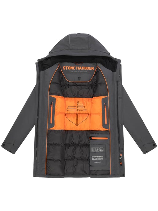 Stone Harbour men’s winter jacket Phinoo with fleece pockets & two-way zipper - Image 5