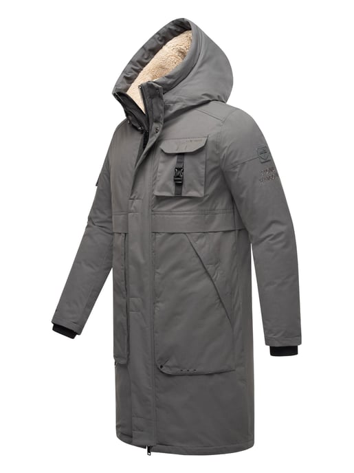 Stone Harbour heren outdoorjas Cyriaan met teddyvoering in capuchon en winddicht design - Image 3