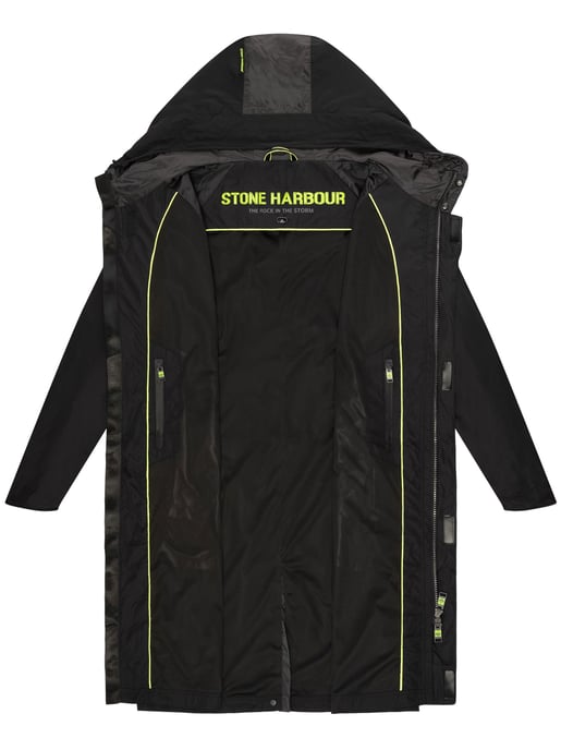 Stone Harbour regnjacka för herrar Zafaar med lång passform och vind- / vattenavvisande material - Image 5