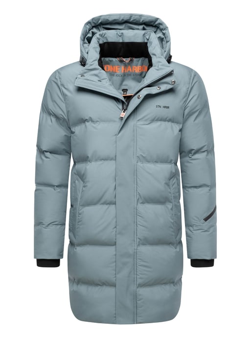 Stone Harbour men’s winter coat Thadeek with detachable hood & magnetic pockets - Image 1