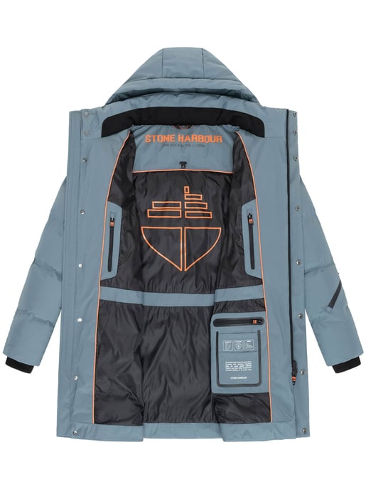 Stone Harbour men’s winter coat Thadeek with detachable hood & magnetic pockets - Image 5