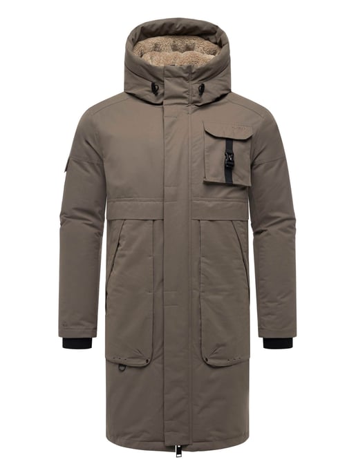 Stone Harbour heren outdoorjas Cyriaan met teddyvoering in capuchon en winddicht design - Image 2