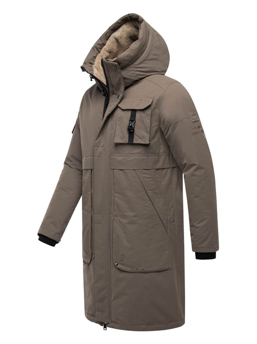 Stone Harbour heren outdoorjas Cyriaan met teddyvoering in capuchon en winddicht design - Image 3