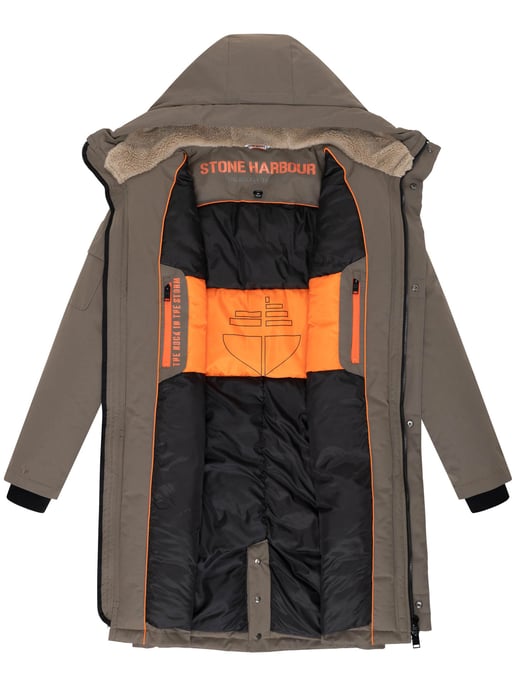 Stone Harbour heren outdoorjas Cyriaan met teddyvoering in capuchon en winddicht design - Image 5