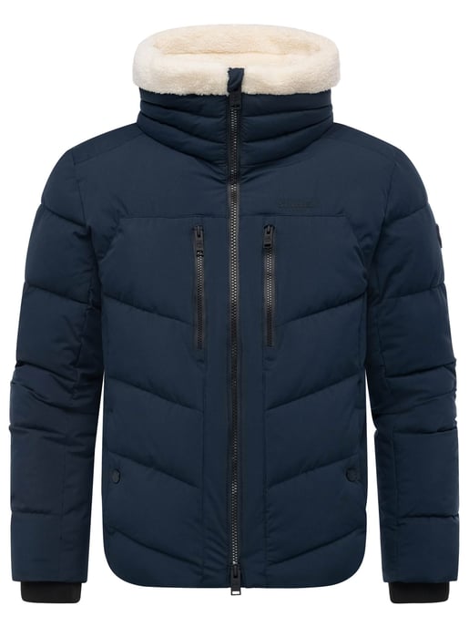 Stone Harbour heren gewatteerde jas Ansello met teddyfleece kraag en fleecevoering - Image 2