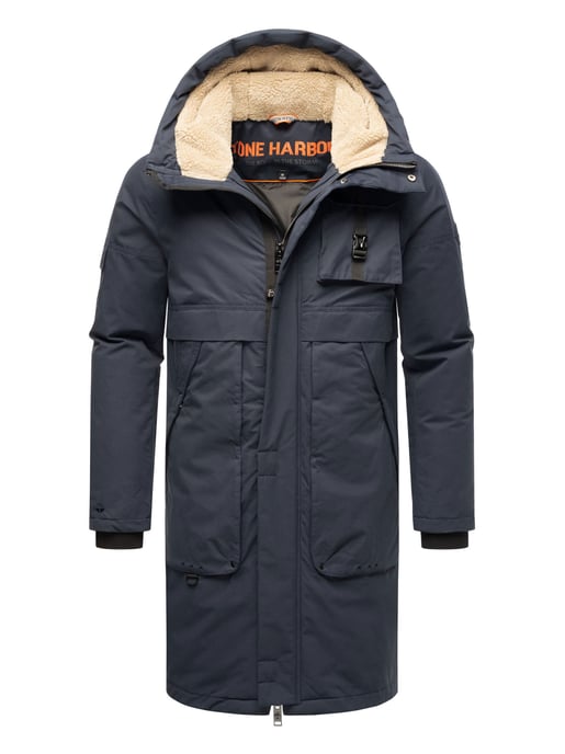 Stone Harbour heren outdoorjas Cyriaan met teddyvoering in capuchon en winddicht design - Image 1