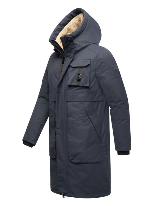 Stone Harbour heren outdoorjas Cyriaan met teddyvoering in capuchon en winddicht design - Image 3