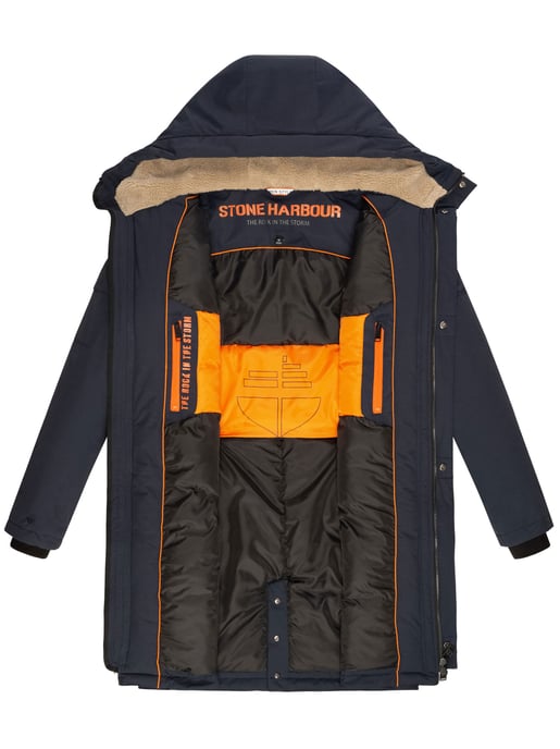 Stone Harbour heren outdoorjas Cyriaan met teddyvoering in capuchon en winddicht design - Image 5