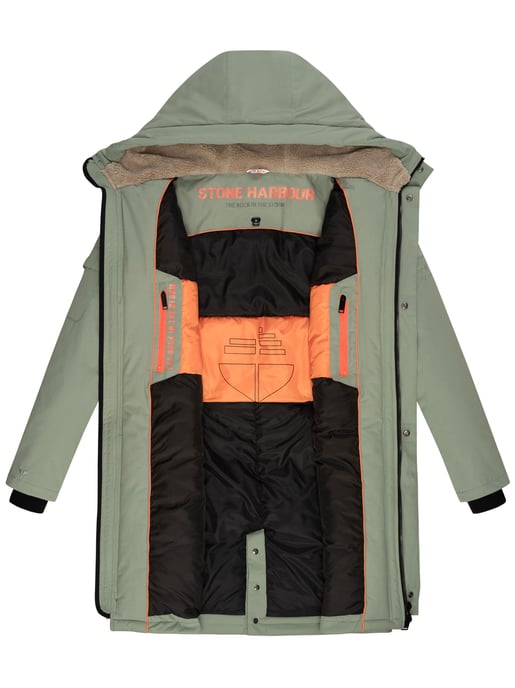 Stone Harbour heren outdoorjas Cyriaan met teddyvoering in capuchon en winddicht design - Image 5