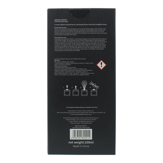 French Connection Wooden Collection Orange Ginger Diffuser 100ml - Image 6