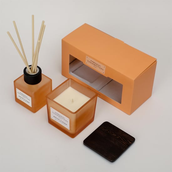 French Connection Autumn Collection Apricot & Peach Diffuesr 100ml + Candle 200g - Image 4