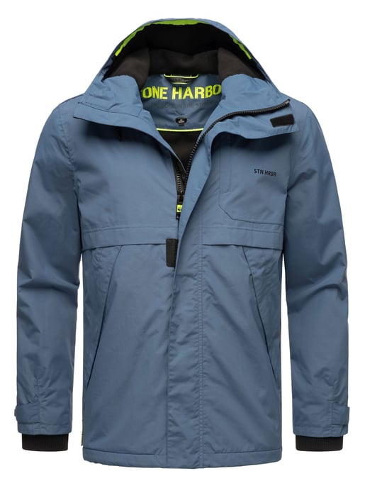 Stone Harbour lightweight men’s jacket Zanjaar with fleece lining & two-way zipper - Image 1