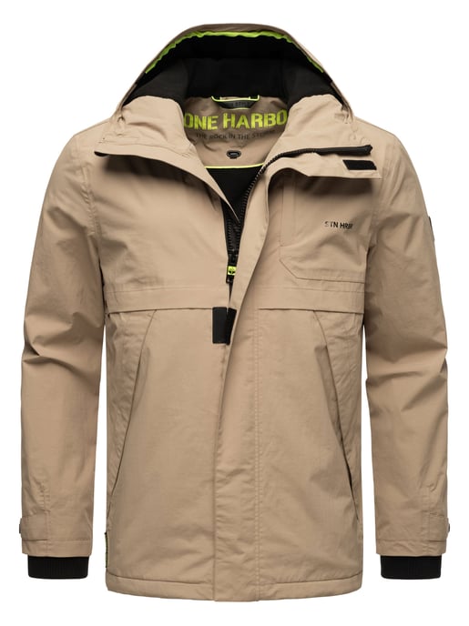 Stone Harbour lightweight men’s jacket Zanjaar with fleece lining & two-way zipper - Image 1