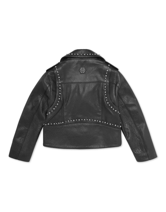 Leather Biker Jacket Smile - Image 2