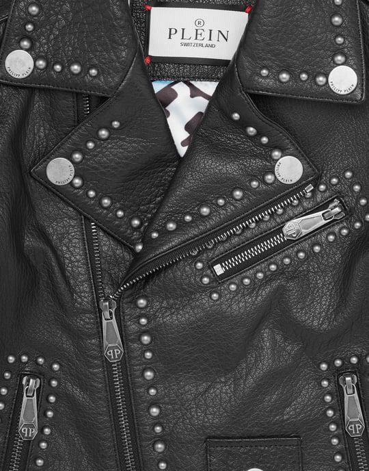 Leather Biker Jacket Smile - Image 3
