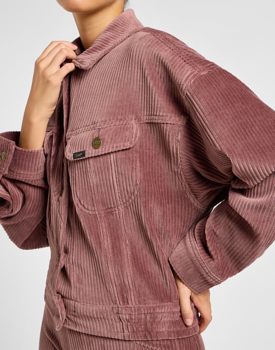GB - Lee -Batwing Rider Jacket - Dreamy Mauve - Image 5