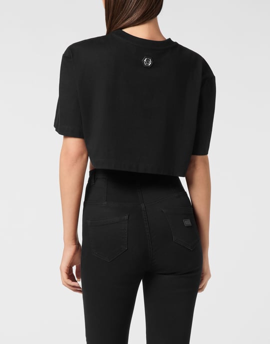 Cropped T-Shirt Breakfast In Bed Crystal - Image 4