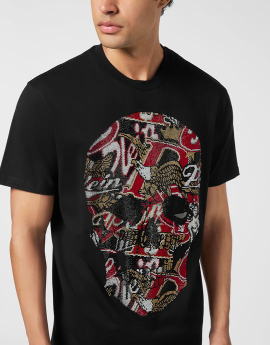 Round Neck T-Shirt Skull Stones - Image 2