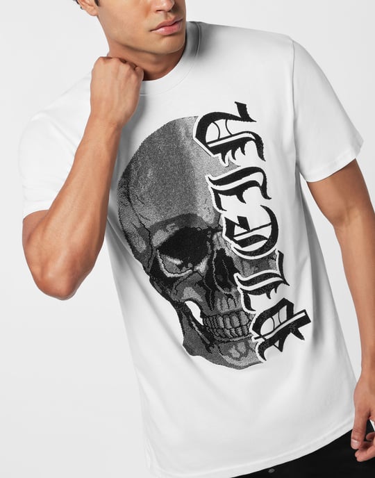 Rundhalsad T-shirt Gothic Plein Stones - Image 3