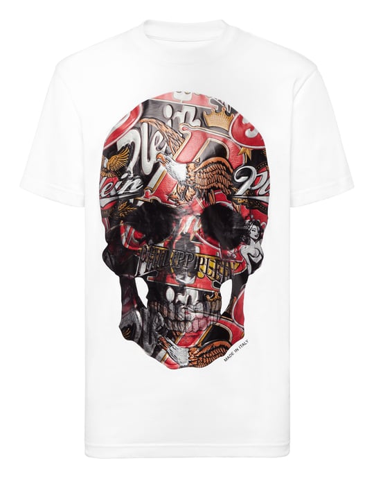 Rundhalsad t-shirt med ölskalle - Image 1