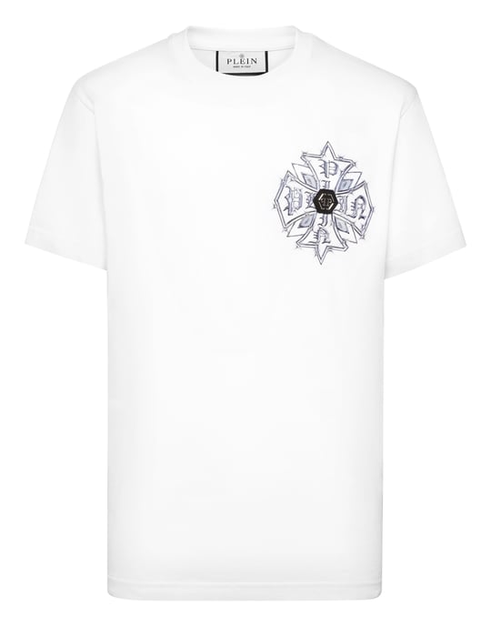 Rundhalsad T-shirt med Truck Gothic Pleinmönster - Image 1