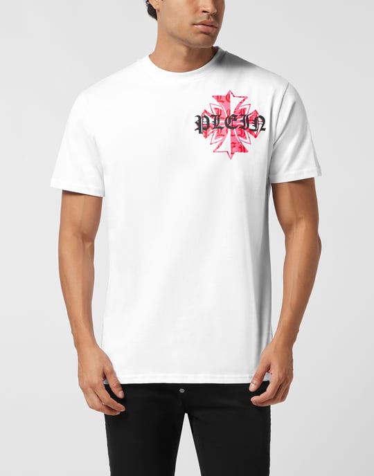 Rund halsad t-shirt med puffigt vapenmärke från Worldwide - Image 5