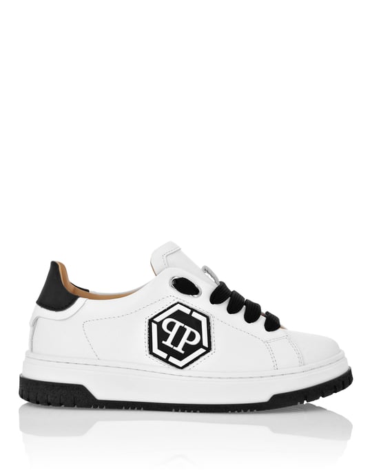 Leather Lo-Top Sneakers Hexagon - Image 4