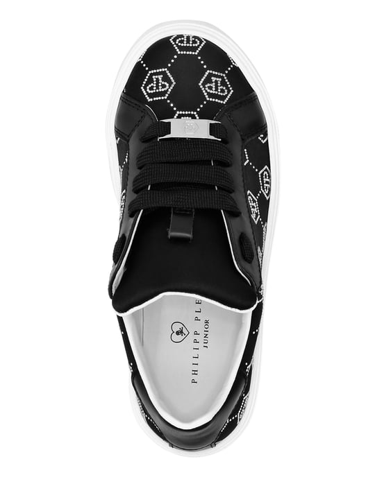 Satin Lo-Top Sneakers Monogram Strass - Image 3