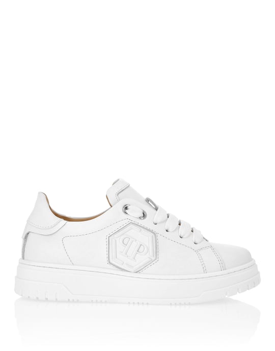 Leather Lo-Top Sneakers Hexagon - Image 4
