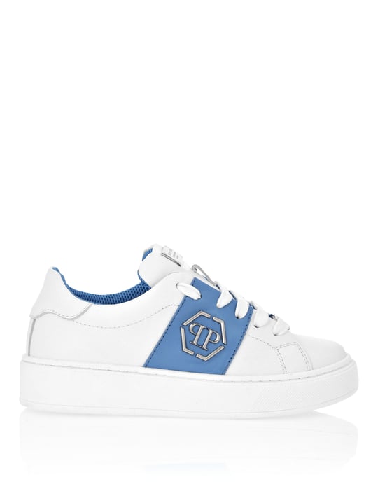 Leather Lo-Top Sneakers Hexagon - Image 4