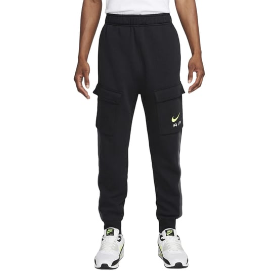 Nike Air Black Neon Fleece Hooded Tracksuit - Image 3