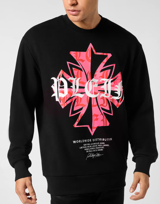 Round Neck Sweatshirt Worldwide Crest - Image 3