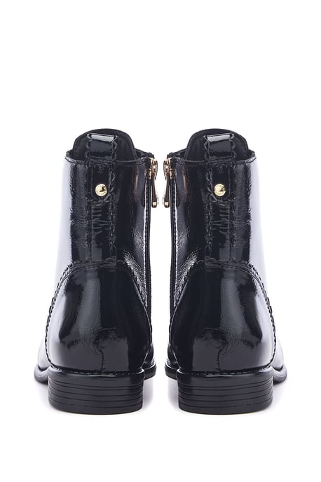 Penelopi Black Patent Leather Boots - Image 3