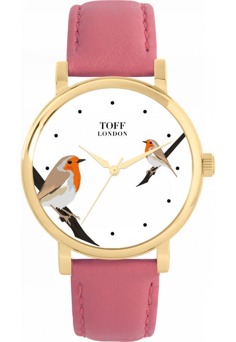 Toff London TLWS-28880 Ladies Robins Bird Watch - Image 1