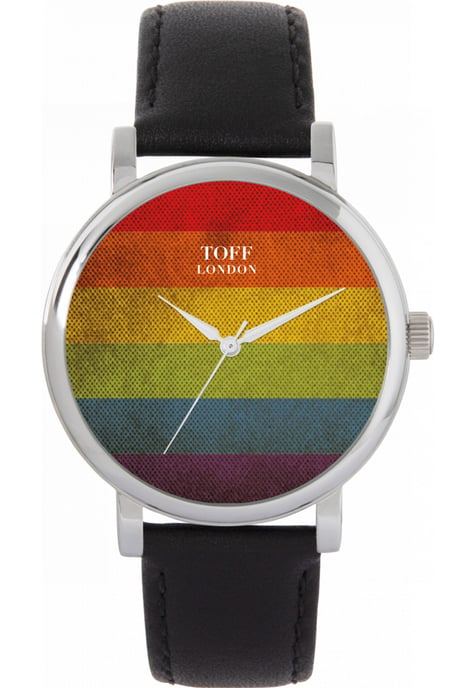 Toff London TLWS-770 38mm Pride Vintage Rainbow Watch - Image 1
