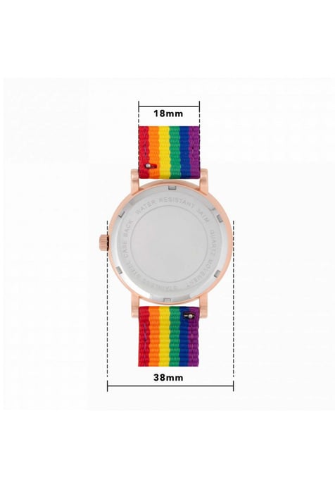 Toff London TLWS-70827 38mm Pride Vintage Rainbow Watch - Image 5