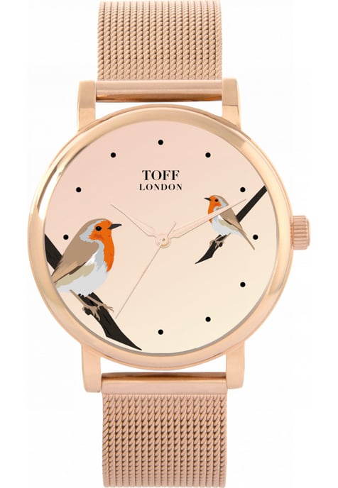 Toff London TLWS-93734 Ladies Robins Bird Watch - Image 1