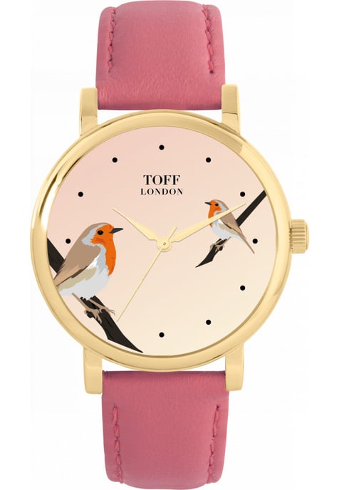 Toff London TLWS-93729 Ladies Robins Bird Watch - Image 1