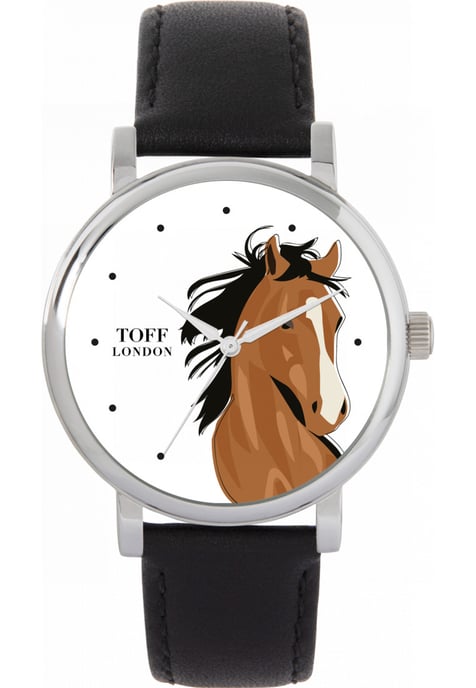 Toff London TLWS-23818 Ladies Brown Arabian Horse Head Watch - Image 1