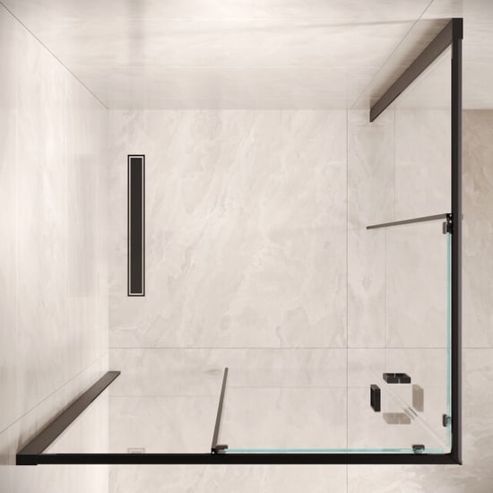Badplaats Douchecabine dakota 80 x 80 x 190 cm zwart douchewand met - Image 6