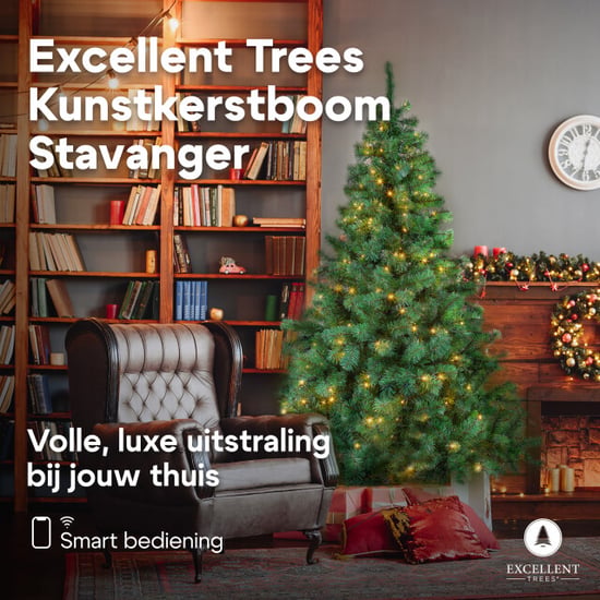Excellent Trees ® stavanger led 210 cm kerstboom met verlichting en smart app - Image 4