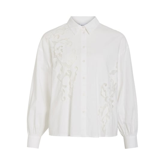Vila Vikimia ls lace shirt off-white - Image 1