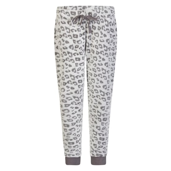 By Louise Dames huispak fleece broek + sweater grijs panterprint - Image 2