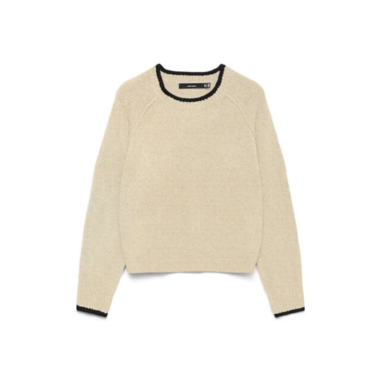 Vero Moda Vmaquarius ls o-neck raglan pullover bf ecru - Image 1