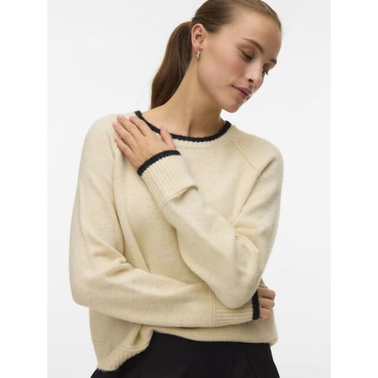 Vero Moda Vmaquarius ls o-neck raglan pullover bf ecru - Image 3