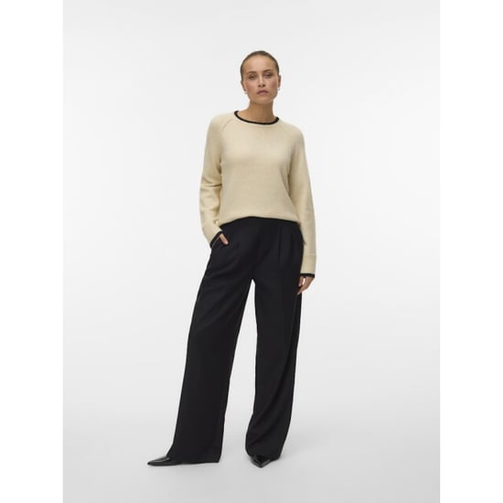 Vero Moda Vmaquarius ls o-neck raglan pullover bf ecru - Image 4