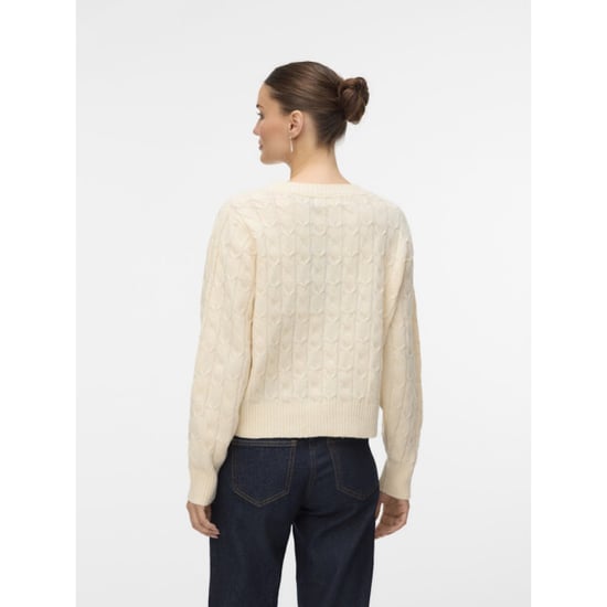 Vero Moda Vmaries ls o-neck cable pullover bf melee - Image 2