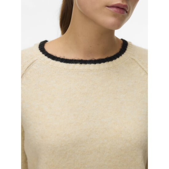 Vero Moda Vmaquarius ls o-neck raglan pullover bf ecru - Image 5