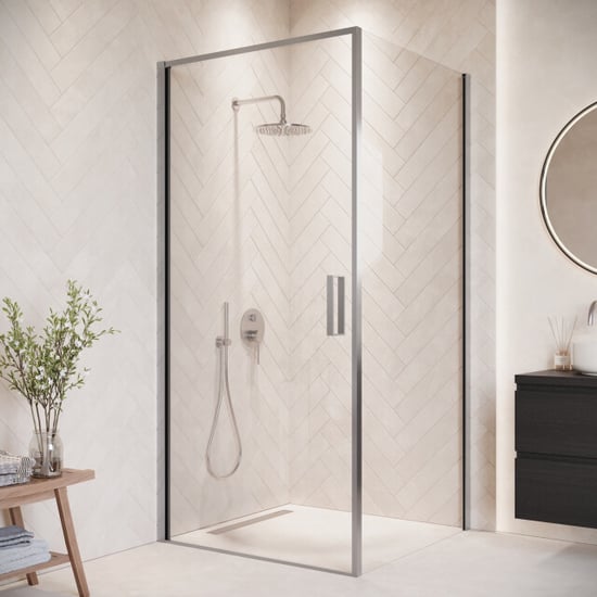 Badplaats Douchecabine alava 90 x 90 x 190 cm chroom douchewand met - Image 1