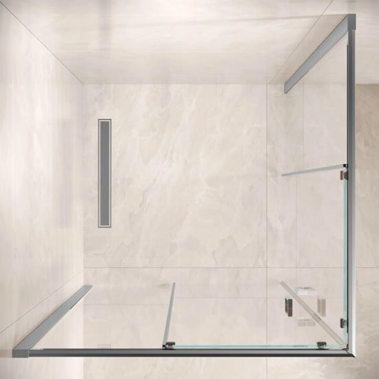 Badplaats Douchecabine dakota 100 x 100 x 185 cm chroom douchewand met - Image 3